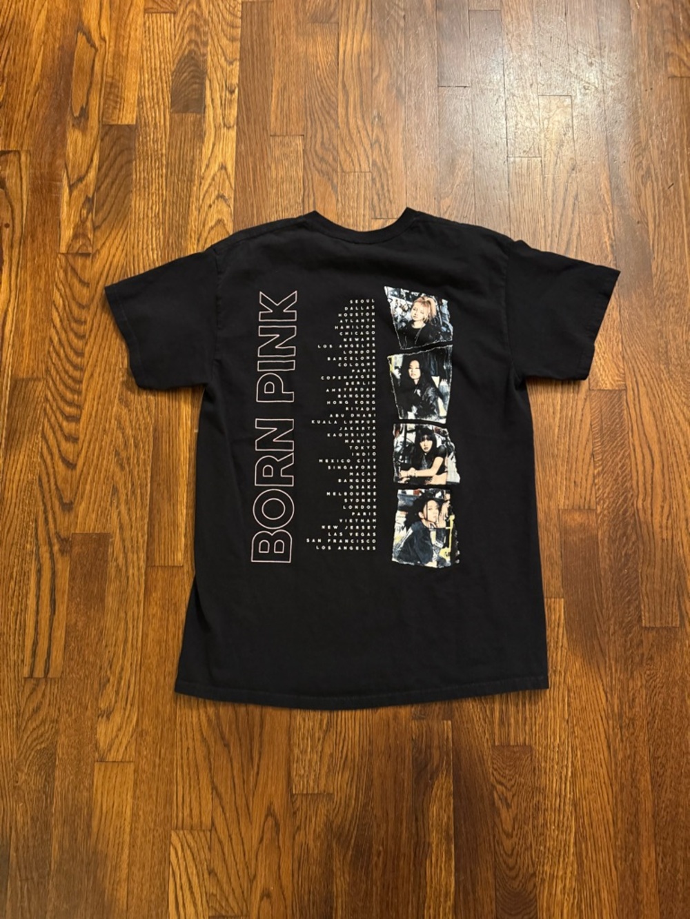 Black pink tshirt born pink size medium